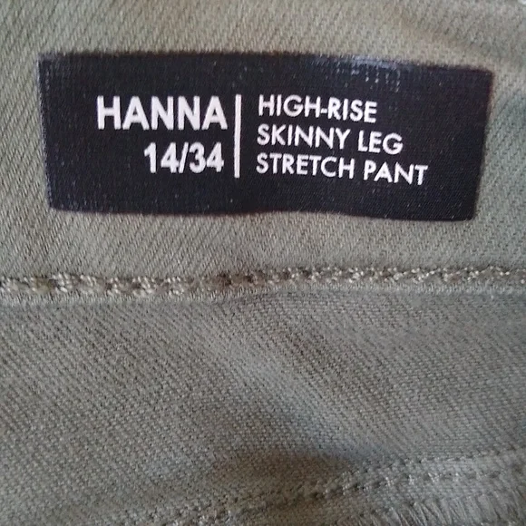 Buffalo 14/34 High-Rise Skinny Leg Stretch Pants - Picture 5 of 9